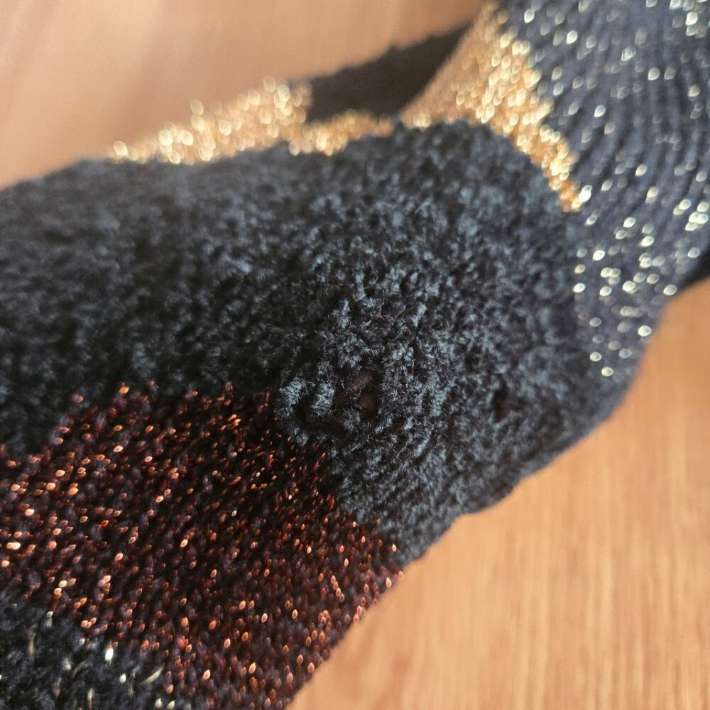 Vintage Liz Claiborne Metallic Turtleneck Sweater - Picture 3 of 8